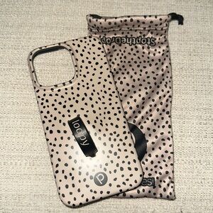 iPhone 14 Pro Max Loopy Case Mocha Dots